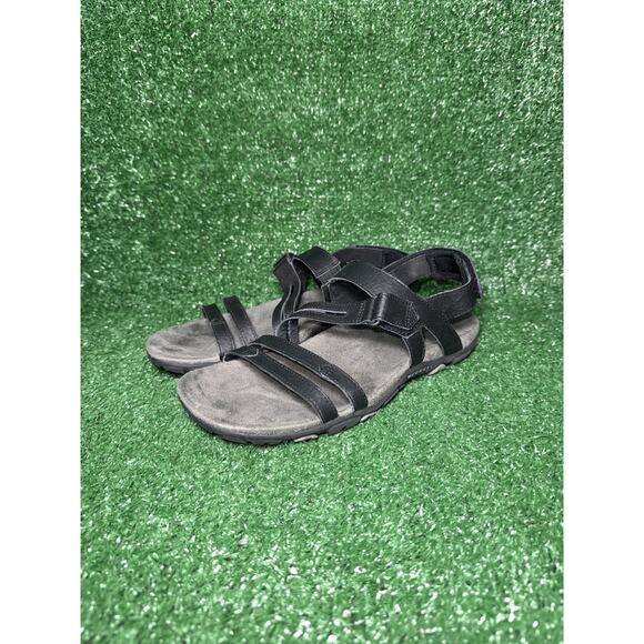 Merrell Sandspur Rose Convert Black Gladiator Leather Strap Sandal Womens Size 8 - Picture 3 of 8